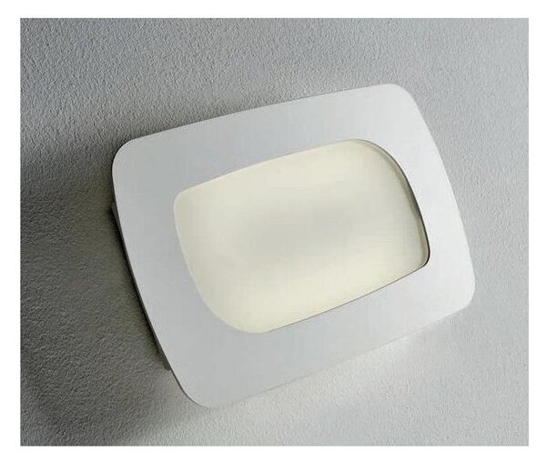 STONE APPLIQUE PICCOLO METALLO BIANCO LAMPADINE ATTACCO GX53 MODERNO