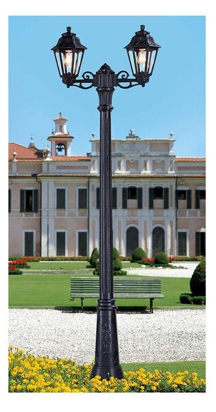 GIGIBISSO ANNA LAMPIONE H220 CM IP55 CON LANTERNE BIANCO O NERO IN RESINA ECONOMICO MADE IN ITALY