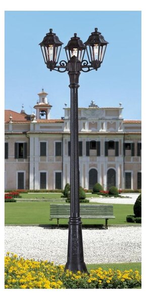 GIGIBISSO ANNA LAMPIONE H220 CM IP55 CON LANTERNE BIANCO O NERO IN RESINA ECONOMICO MADE IN ITALY