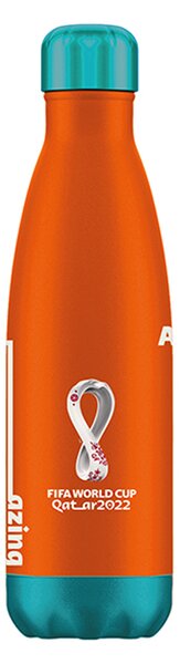 Bottiglia in acciao Orange Mondiali di calcio Qatar 2022 collezione Amazing