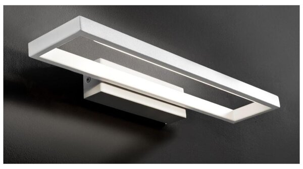 FILO GRANDE APPLIQUE LED 12W LUCE INDIRETTA MONTATURA BIANCA MODERNO DI ILLUMINANDO