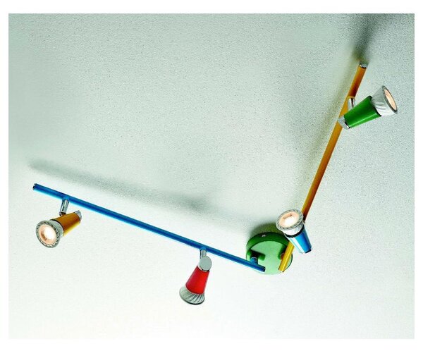 KOLOR 4 LED PLAFONIERA APPLIQUE MULTICOLORE CON LAMPADINE LED DI ILLUMINANDO
