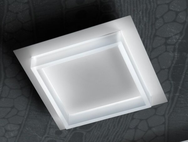 SQUARE Q50 PLAFONIERA QUADRATA 50X50 CM LED 40W MODERNA 22 COLORI DI PROMOINGROSS