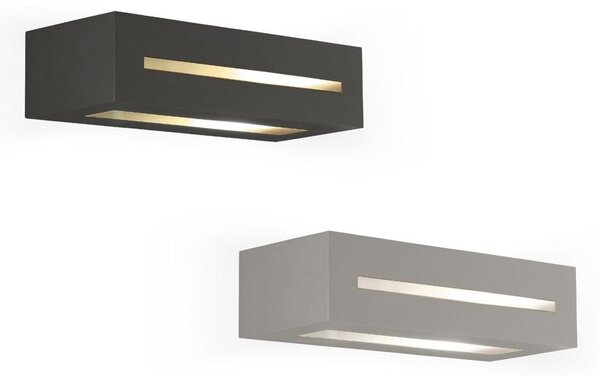 ASTER-A APPLIQUE ESTERNO IP54 2 COLORI DIFFUSORI IN VETRO MODERNO 1XE27 PROMOINGROSS