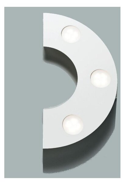 UFO APPLIQUE PLAFONIERA IN METALLO BIANCO O SABBIA CON LAMPADINE GX53 LED COMPONIBILE