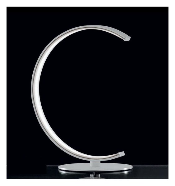 ANELLI LAMPADA DA TAVOLO MODERNA IN METALLO BIANCO H25 LED 6W LUCE 3000K DI ILLUMINANDO