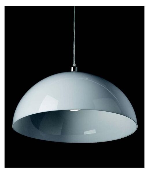 LORIS 50 SOSPENSIONE SINGOLA IN POLICARBONATO BIANCO DIAMETRO CM 50 MODERNA DI ILLUMINANDO