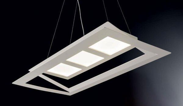 SKY LAMPADARIO A SOSPENSIONE ULTRAMODERNO CON BIEMISSIONE DI LUCE BIANCO O SABBIA DI ILLUMINANDO