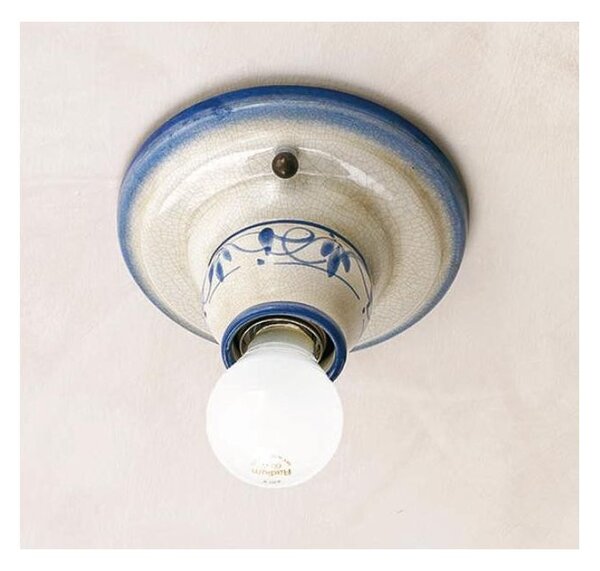 PLAFONIERA APPLIQUE RUSTICA IN TERRACOTTA MADE IN ITALY DELLA IMAS