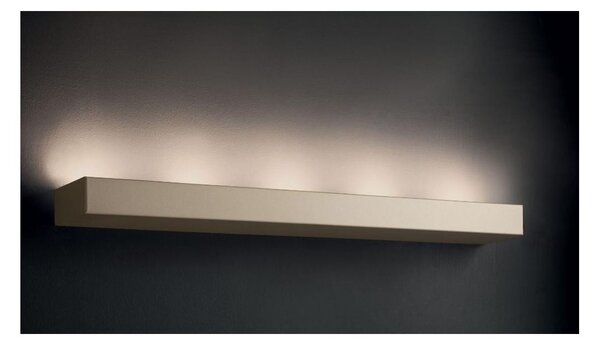 UP 5 GRANDE APPLIQUE LINEARE SEMPLICE DAL DESIGN MODERNO IN METALLO BIANCO O SABBIA