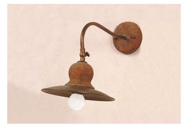 APPLIQUE IN OTTONE E CERAMICA DECORATA A MANO IN STILE RUSTICO PRODOTTO IN ITALIA DALLA IMAS