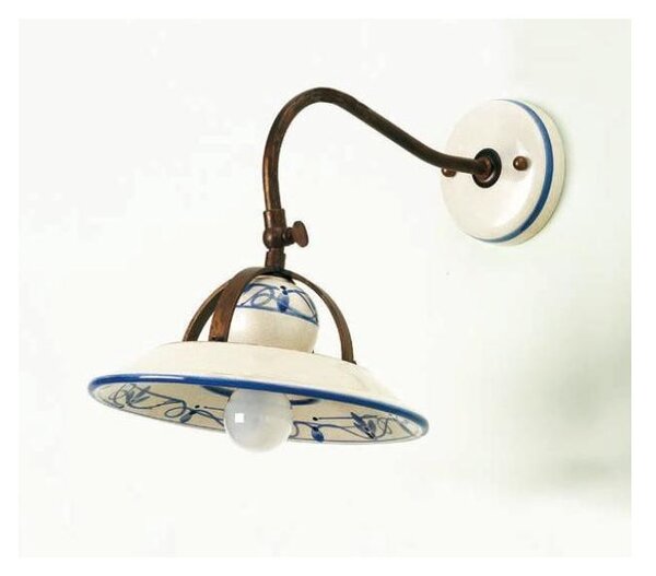 APPLIQUE VINTAGE IN TERRACOTTA DECORATA A MANO PRODOTTO IN ITALIA DALLA IMAS
