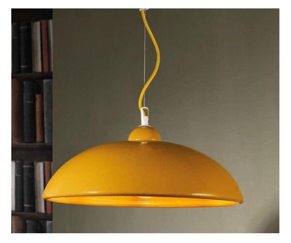 SOSPENSIONE A CAMPANA STILE VINTAGE IN TERRACOTTA PRODOTTA IN ITALIA DALLA IMAS