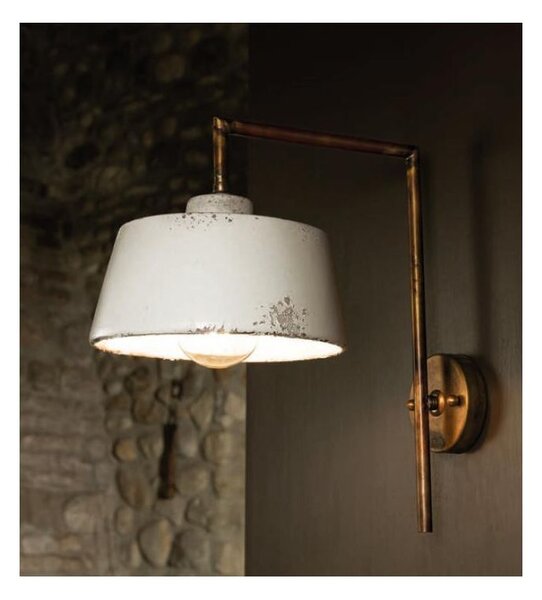 LAMPADA DA PARETE IN STILE VINTAGE PARALUME IN TERRACOTTA MADE IN ITALY DELLA IMAS