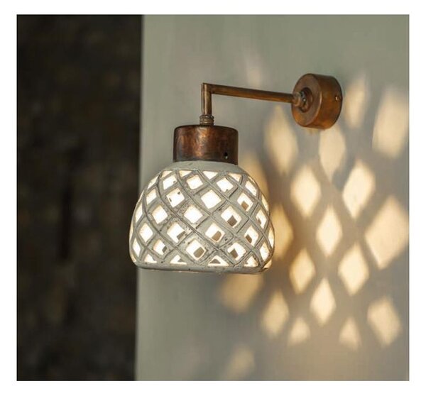 APPLIQUE IN STILE VINTAGE IN CERAMICA TRAFORATA MADE IN ITALY DELLA IMAS