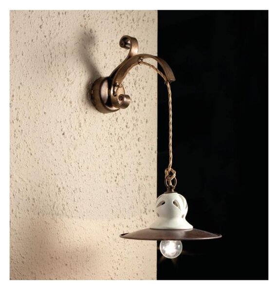 APPLIQUE IN OTTONE INVECCHIATO STILE RUSTICO PRODOTTO IN ITALIA DALLA IMAS