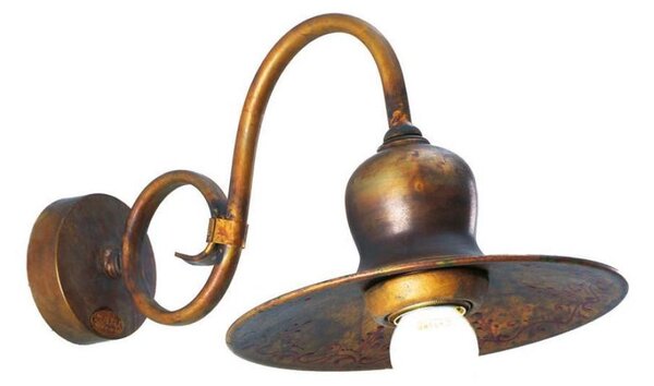 APPLIQUE IN OTTONE INVECCHIATO STILE RUSTICO MADE IN ITALY DELLA IMAS