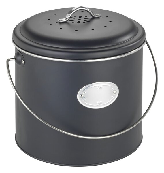 Contenitore nero per rifiuti compostabili 6 l Nero - Wenko