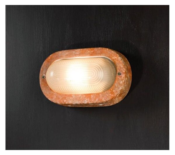 APPLIQUE DA ESTERNI IN TERRACOTTA DECORATA A MANO IP44 MADE IN ITALY DELLA IMAS