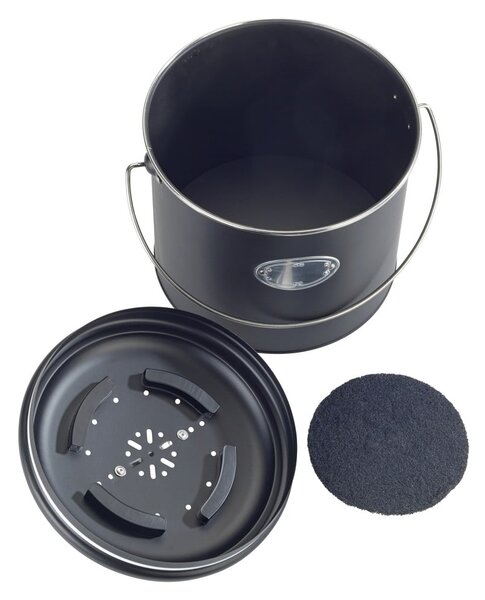 Contenitore nero per rifiuti compostabili 6 l Nero - Wenko