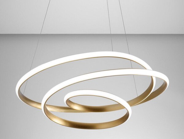 DIVA SG SOSPENSIONE MODERNA GEA LUCE LED 42W LUCE 3000K ALLUMINIO 3 FINITURE COLORE