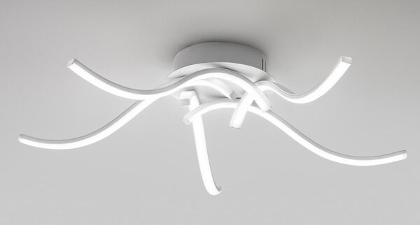 TESSA P5 PLAFONIERA SINUOSA MODERNA LED 38W LUCE 3000K O 4000K ECONOMICA GEA LUCE