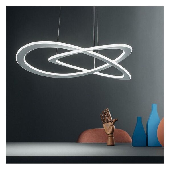 YARA SG SOSPENSIONE GRANDE MODERNA GEA LUCE LED 50W LUCE 3000K O 4000K BIANCA