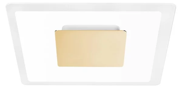 ARUBA APPLIQUE PLAFONIERA CROMO ORO O RAME MODERNA DOPPIA EMISSIONE LUCE LED 38W LUCE 3000K