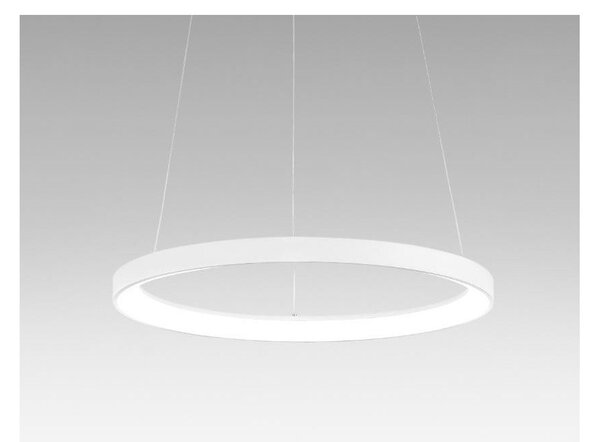KRIZIA SP SOSPENSIONE MODERNA CON ANELLO D48 LED 38W LUCE DIMMERABILE BIANCO O ORO DELLA GEA LUCE