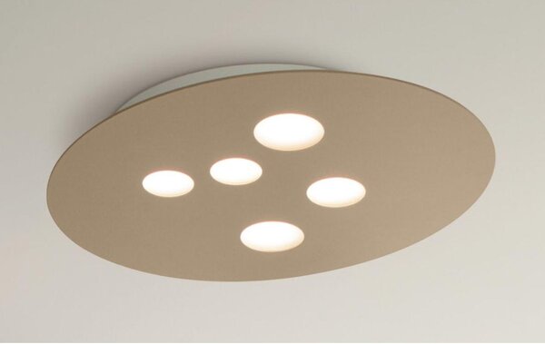 LUNA PM LAMPADA DA SOFFITTO MODERNA 5 LUCI ATTACCO GX53 BIANCA O TORTORA DELLA GEA LUCE
