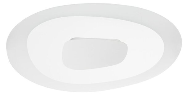 ANTIGUA PLAFONIERA APPLIQUE DIAMETRO 80,5 A LED 46W LUCE DIFFUSA BIANCO E VETRO TRASPARENTE