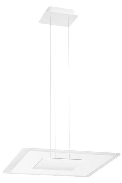 ARUBA SOSPENSIONE MODERNA BIANCA CON DOPPIA EMISSIONE LUCE LED 40W LUCE 3000K