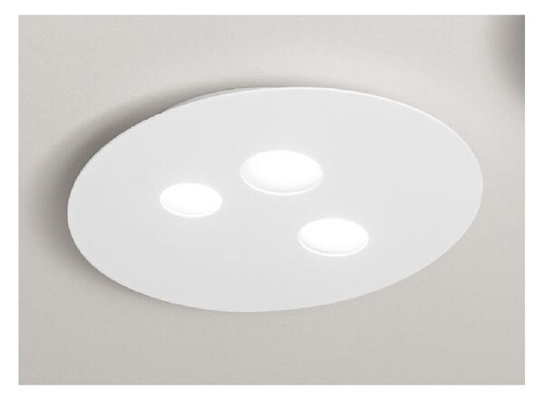 LUNA PP LAMPADA DA SOFFITTO MODERNA 3 LUCI ATTACCO GX53 BIANCA O TORTORA DELLA GEA LUCE