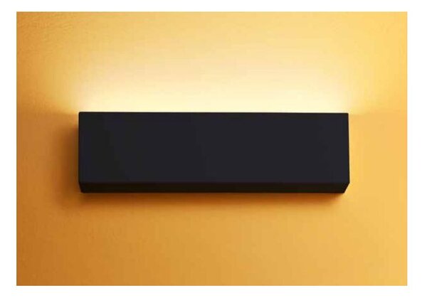 BOX W1 APPLIQUE MONOEMISSIONE MODERNA LED 14W LUNGH 32CM BIANCO O NEROLUCE 2700K-3000K-4000K