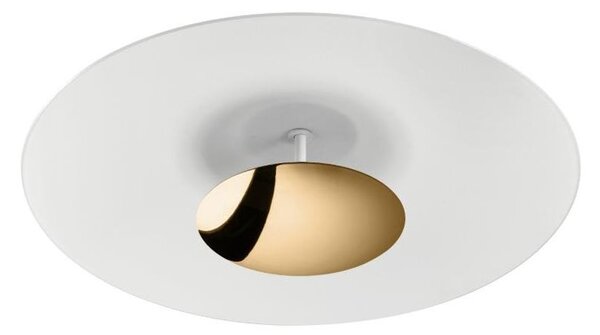 HORIZON PLAFONIERA MODERNA LED 34W LUCE 3000K CON DETTAGLI ORO O CROMO DELLA LINEA LIGHT