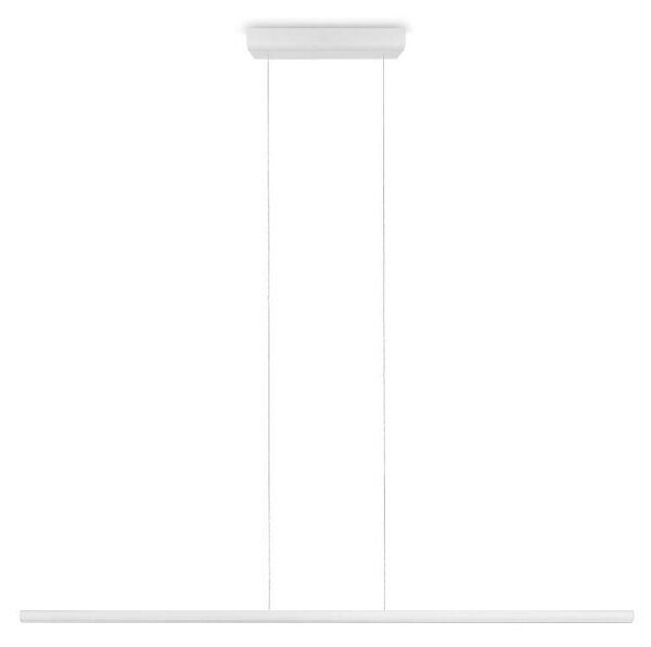 STRAIGHT P1 SOSPENSIONE LINEARE LED 18W MODERNA BIANCA O NERA DELLA LINEA LIGHT