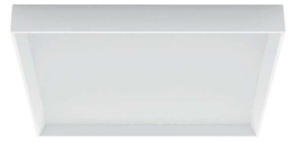 TARA PLAFONIERA GRANDE QUADRATA NERA E BIANCA LED 45W LUCE 3000K DELLA LINEA LIGHT