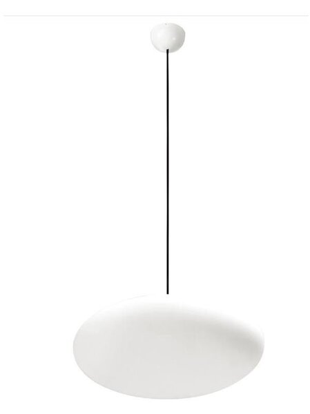 OH!SMASH SOSPENSIONE SINGOLA OVALE BIANCA D55 DESIGN MODERNO DELLA LINEA LIGHT