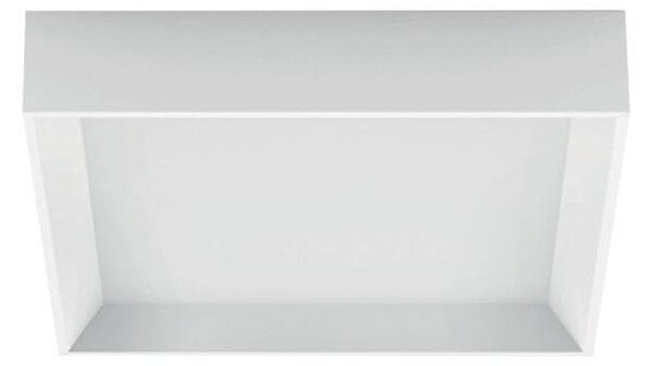 TARA PLAFONIERA PICCOLA QUADRATA NERA E BIANCA LED 21W LUCE 3000K DELLA LINEA LIGHT