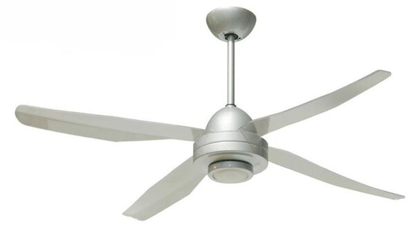 LIBELLULA 4 PALE VENTILATORE DIAMETRO 127 CM GRIGIO LED 17W LUCE 3000K CON TELECOMANDO INCLUSO