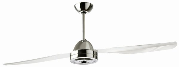 LIBELLULA 2 PALE VENTILATORE DIAMETRO 127 CM CROMO DI ITALEXPORT CON TELECOMANDO INCLUSO