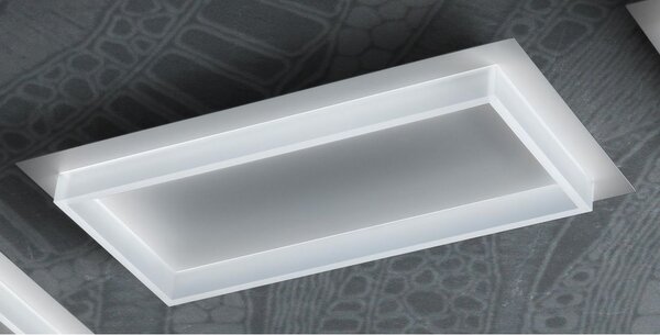 SQUARE R70 PLAFONIERA RETTANGOLARE 22 COLORI CM 70X35 LED INTEGRATO 40W MODERNA CON SWITCH