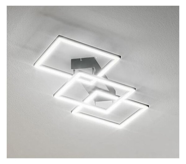 AFRODITE PLAFONIERA MODERNA LED 42W LUCE 3000K ALLUMINIO 3 COLORI GEA LUCE
