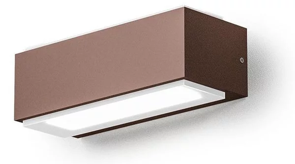 APPLIQUE DA ESTERNO IP65 BIEMISSIONE LED 10W LUCE 4000K ANTRACITE BIANCO O RUGGINE GEA LUCE