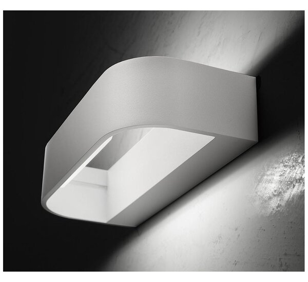 HANDLES APPLIQUE MODERNA IN METALLO LED 12W LARGHEZZA CM 22 IN 20 COLORI