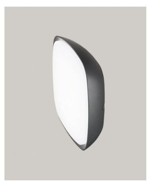 PLAFONIERA DA ESTERNO QUADRATA IP65 LED 20W LUCE 4000K ANTRACITE O GRIGIO MODERNA