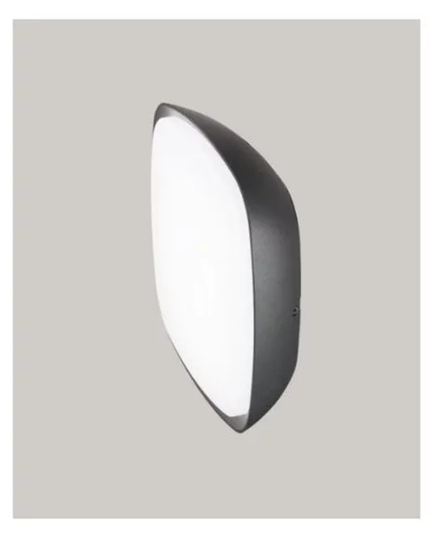 PLAFONIERA DA ESTERNO QUADRATA IP65 LED 20W LUCE 4000K ANTRACITE O GRIGIO MODERNA
