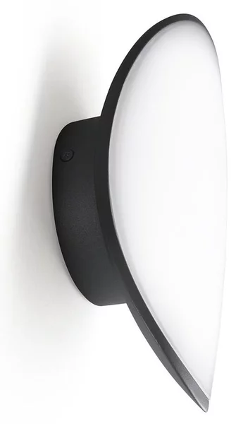 APPLIQUE DA ESTERNO IP65 OVALE LED 13W LUCE 4000K GRIGIO METALLIZZATO O ANTRACITE MODERNA