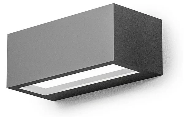 APPLIQUE DA ESTERNO IP65 BIEMISSIONE LED 15W LUCE 4000K ANTRACITE BIANCO O RUGGINE GEA LUCE