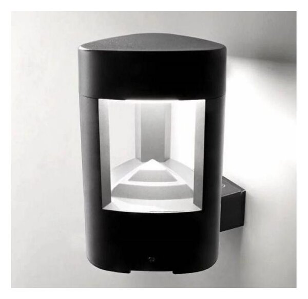 APPLIQUE DA ESTERNO MODERNA IP54 ANTRACITE O GRIGIO LAMPADINA ATTACCO GX53 GEA LUCE